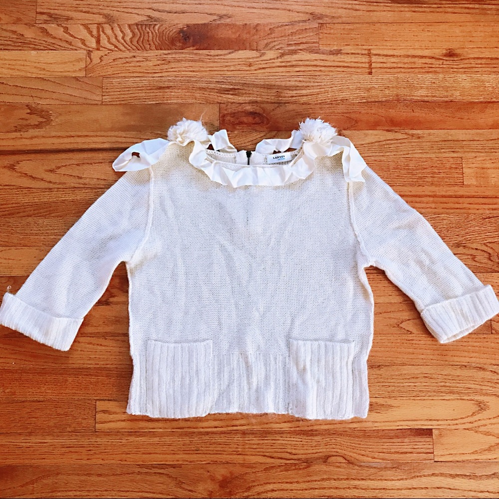 🤍 Lanvin en Bleu Japan White Sweater XS